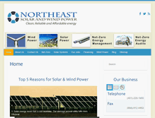 Tablet Screenshot of neastsolar.com